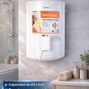 TERMOTANQUE ELECTRICO 60 LTS SIRENA