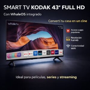 SMART TV 43" KODAK FULL HD - whaleOs