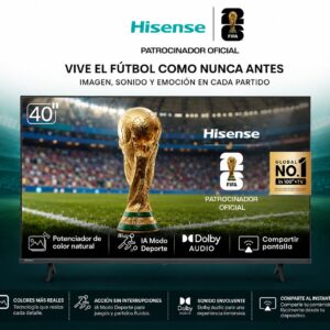 SMART TV 40" HISENSE FULL HD SISTEMA VIDAA