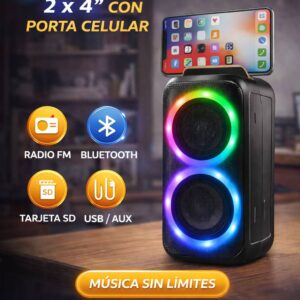 PARLANTE BLUETOOTH 2 x 4" SE-T23