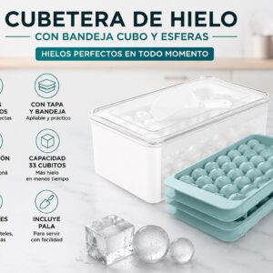 CUBETERA DE HIELO CON BANDEJA