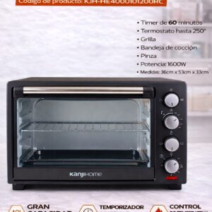 HORNO ELECTRICO 40 LTS KANJI HOME